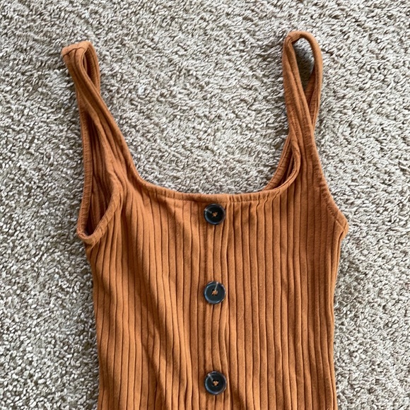 Rust Bodycon Dress - Picture 2 of 5